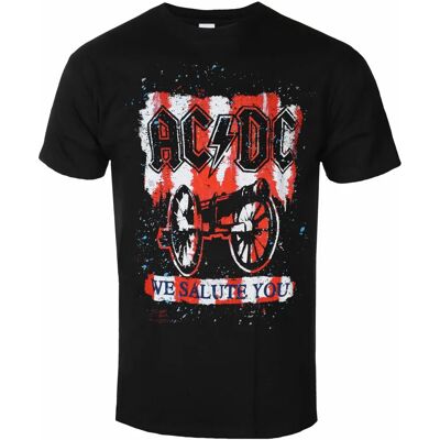 HeyRusty AC/DC We Salute You Bold Czarny XXL - T-shirt HeyRusty AC/DC We Salute You Bold Czarny XXL - T-shirt