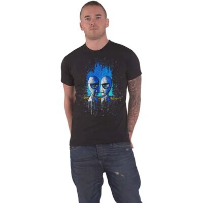 Pink Floyd Dark Side Of The Moon Blue Splatter Black XL - T-shirt Pink Floyd Dark Side Of The Moon Blue Splatter Black XL - T-shirt