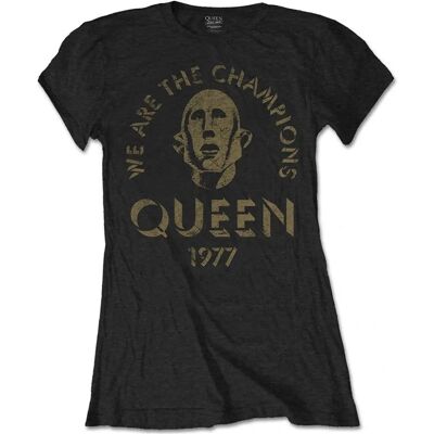 Queen Rock Off - We Are The Champions T-shirt - Svart - Vuxen L Queen Rock Off - We Are The Champions T-shirt - Svart - Vuxen L