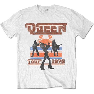 HeyRusty Drottning 1976 Turné Silhuetter Bomull T-shirt - Rock HeyRusty Drottning 1976 Turné Silhuetter Bomull T-shirt - Rock