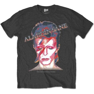 HeyRusty Unisex T-shirt David Bowie - Aladdin Sane Grå HeyRusty Unisex T-shirt David Bowie - Aladdin Sane Grå