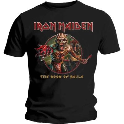 HeyRusty Iron Maiden Cartea Sufletelor Cercle Eddie Tricou Negru - Tricou HeyRusty Iron Maiden Cartea Sufletelor Cercle Eddie Tricou Negru - Tricou