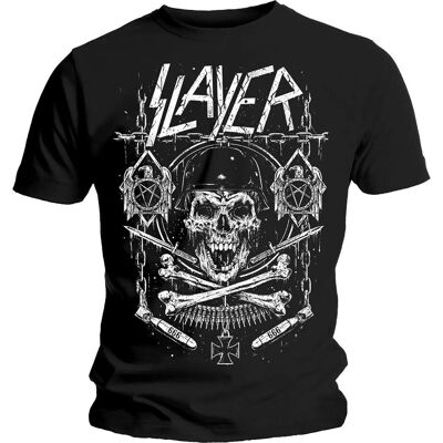 HeyRusty Slayer Tricou cu Skull & Bones Negru - Rock HeyRusty Slayer Tricou cu Skull & Bones Negru - Rock