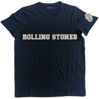 The Rolling Stones Blå Logo & Tunga T-shirt - T-shirt The Rolling Stones Blå Logo & Tunga T-shirt - T-shirt