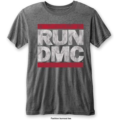 HeyRusty Run DMC Logo Burn Out Grå X-large - T-shirt HeyRusty Run DMC Logo Burn Out Grå X-large - T-shirt
