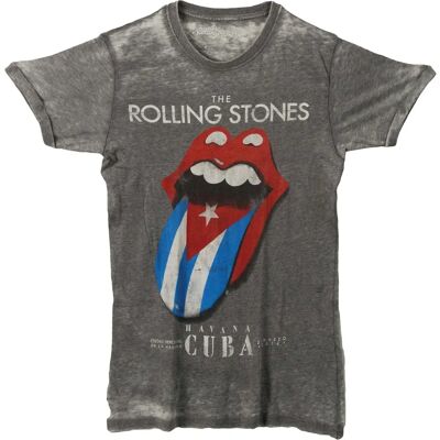HeyRusty The Rolling Stones Havana Cuba Grå Large - T-shirt HeyRusty The Rolling Stones Havana Cuba Grå Large - T-shirt