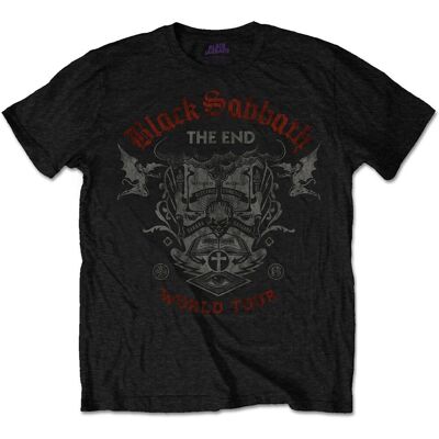 Black Sabbath The End Reading Skull Unisex T-shirt - Rock Metal Black Sabbath The End Reading Skull Unisex T-shirt - Rock Metal