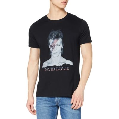 T-shirt David Bowie Aladdin Sane - Noir - M - Unisexe - Publicité T-shirt David Bowie Aladdin Sane - Noir - M - Unisexe - Publicité