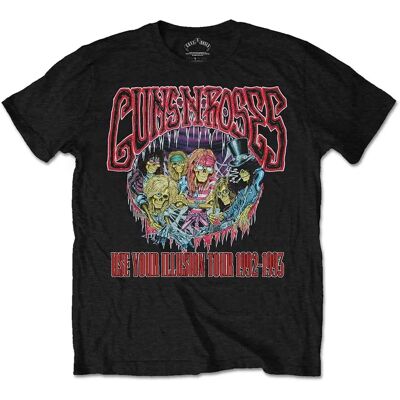 Guns N' Roses Illusion Monsters Official T-shirt - Rock Guns N' Roses Illusion Monsters Official T-shirt - Rock