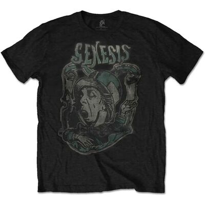 Genesis Mad Hatter 2 Svart Unisex T-shirt - Rock Genesis Mad Hatter 2 Svart Unisex T-shirt - Rock