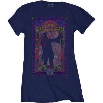 HeyRusty Janis Joplin Paisley & Flowers Frame Blue Small - T-shirt HeyRusty Janis Joplin Paisley & Flowers Frame Blue Small - T-shirt