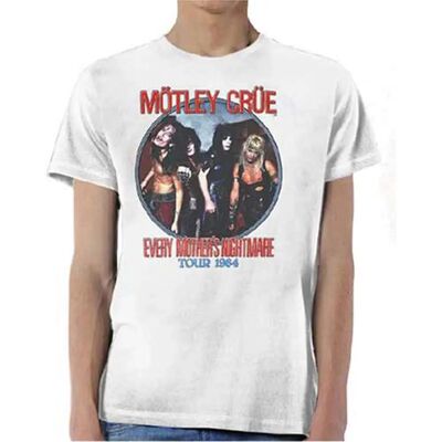 Hey Rusty Mötley Crüe Vit T-shirt - Rock Off Hey Rusty Mötley Crüe Vit T-shirt - Rock Off
