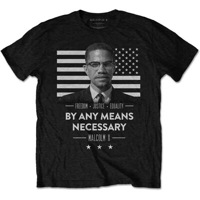 HeyRusty Malcolm X | Liten Svart Band T-Shirt - T-shirt HeyRusty Malcolm X | Liten Svart Band T-Shirt - T-shirt