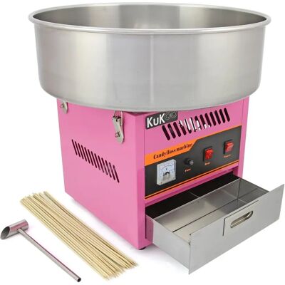 KuKoo Pink Candy Floss Machine - High Capacity Party Ready KuKoo Pink Candy Floss Machine - High Capacity Party Ready