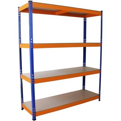 Monster Racking S-Rax Warehouse Storage Shelving - Blue/Orange - 150cm W Monster Racking S-Rax Warehouse Storage Shelving - Blue/Orange - 150cm W
