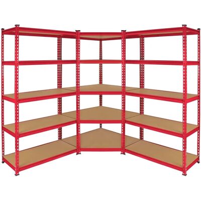Monster Racking Z-Rax 90cm Hylly - Punaiset Teräshyllyt Monster Racking Z-Rax 90cm Hylly - Punaiset Teräshyllyt