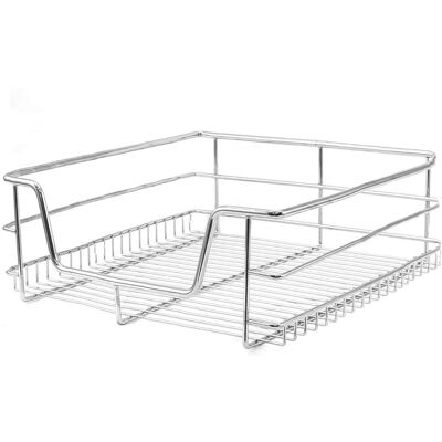 KuKoo 400mm Silver Pull Out Storage Baskets - Kitchen KuKoo 400mm Silver Pull Out Storage Baskets - Kitchen