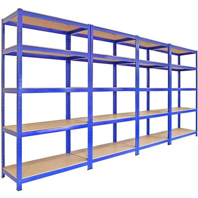 Monster Racking 4 x 90cm Blue Storage Racks - Storage Racks Monster Racking 4 x 90cm Blue Storage Racks - Storage Racks