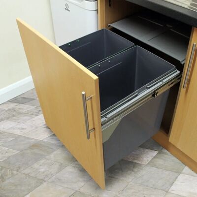 KuKoo 90L Cubo de Reciclaje Extraíble - Cubo de Basura de Cocina KuKoo 90L Cubo de Reciclaje Extraíble - Cubo de Basura de Cocina