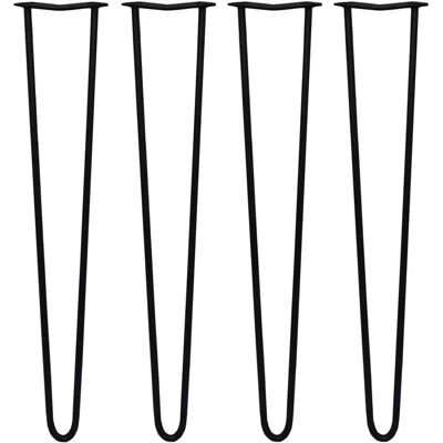 Skiski Haarbodenbeine - 28 Zoll - Schwarz - Modernes Möbel DIY Skiski Haarbodenbeine - 28 Zoll - Schwarz - Modernes Möbel DIY