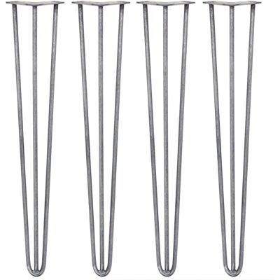 SKISKI Raw Steel 28" Hairpin Legs - Table & Chair Legs SKISKI Raw Steel 28" Hairpin Legs - Table & Chair Legs