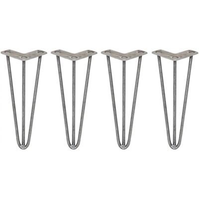 Monster Shop - Hiusneulakengät - 4 Teräs Huonekalujalat - 30.5cm - Raaka Teräs Monster Shop - Hiusneulakengät - 4 Teräs Huonekalujalat - 30.5cm - Raaka Teräs