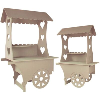 KuKoo Candy Cart Natural - Wedding & Event Candy Stand KuKoo Candy Cart Natural - Wedding & Event Candy Stand
