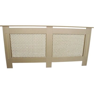 MonsterShop Radiator Cover MDF Unfinished 1720mm Light Brown - Radiator Cover MonsterShop Radiator Cover MDF Unfinished 1720mm Light Brown - Radiator Cover