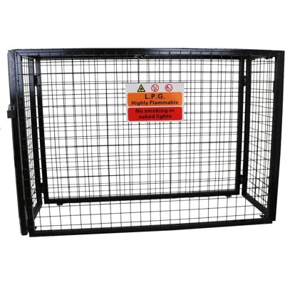 Gabbia in acciaio MonsterShop per bombole di gas - 1490mm - Deposito sicuro Gabbia in acciaio MonsterShop per bombole di gas - 1490mm - Deposito sicuro