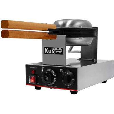 KuKoo Waffle Maker - Professional Rotating Non-Stick Electric KuKoo Waffle Maker - Professional Rotating Non-Stick Electric
