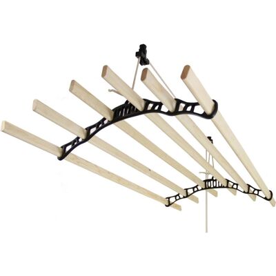 Linge Coulissant au Plafond Noir MonsterShop 120cm - Traditionnel & Résistant - Publicité Linge Coulissant au Plafond Noir MonsterShop 120cm - Traditionnel & Résistant - Publicité
