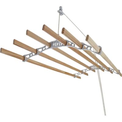 MonsterShop 240cm Kleiderbügel Deckenzug - Weiß - Für Große Lasten MonsterShop 240cm Kleiderbügel Deckenzug - Weiß - Für Große Lasten