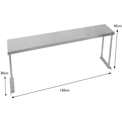 KuKoo stal nierdzewna nadstawka 1500mm - Nadstawka - Kucharz komercyjny KuKoo stal nierdzewna nadstawka 1500mm - Nadstawka - Kucharz komercyjny
