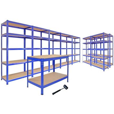 Monster Racking - Raskaat Tallavarastohyllyt ja Työpöytä Paketti Monster Racking - Raskaat Tallavarastohyllyt ja Työpöytä Paketti