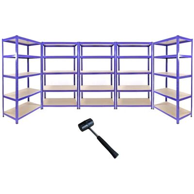 Monster Cable - 5x90cm Bays - Blue - 5 Bays - Shelving Monster Cable - 5x90cm Bays - Blue - 5 Bays - Shelving