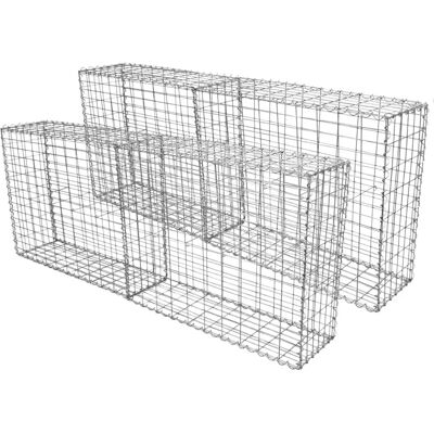MonsterShop Silber Gabionen Körbe 100x80x30cm - Outdoor Draht Garten Landschaft MonsterShop Silber Gabionen Körbe 100x80x30cm - Outdoor Draht Garten Landschaft