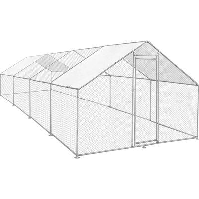 MonsterShop Recinto Pollo 3m x 8m x 2m Verde - Gabbia per Polli MonsterShop Recinto Pollo 3m x 8m x 2m Verde - Gabbia per Polli