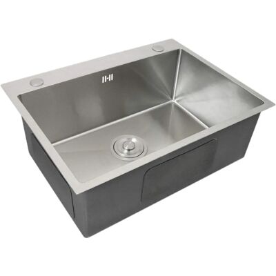 KuKoo Stainless Steel Single Bowl Kitchen Sink - Satin Finish KuKoo Stainless Steel Single Bowl Kitchen Sink - Satin Finish