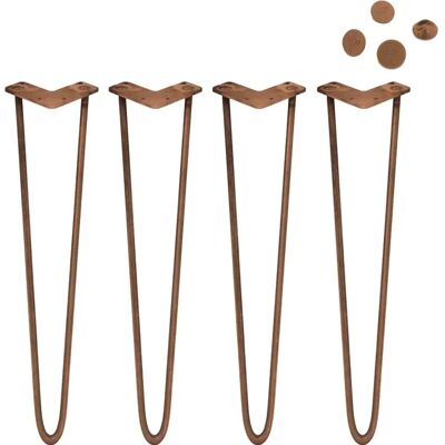 SKISKI LEGS - 28" Haarpin Jalat - Antiikkipronssi - Vahvat ja Tyylikkäät SKISKI LEGS - 28" Haarpin Jalat - Antiikkipronssi - Vahvat ja Tyylikkäät