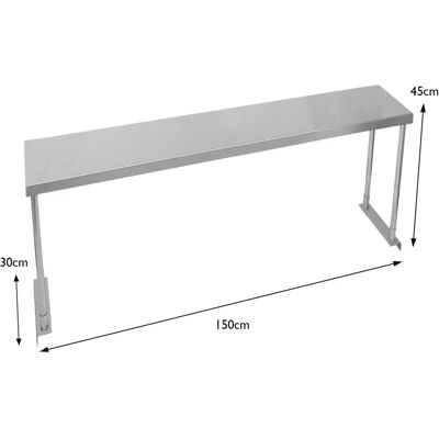 KuKoo 5ft Catering Ławka z Górnym Półką - Stół Catering KuKoo 5ft Catering Ławka z Górnym Półką - Stół Catering