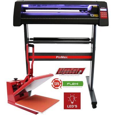 PixMax Vinyl Cutter LED, 38cm Klammerpresse & SignCut Software - Vinyl Cutter PixMax Vinyl Cutter LED, 38cm Klammerpresse & SignCut Software - Vinyl Cutter