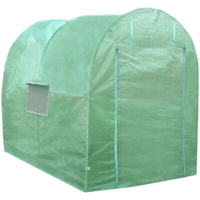 MonsterShop Greenhouse 4x2m Galvanised Polytunnel MonsterShop Greenhouse 4x2m Galvanised Polytunnel