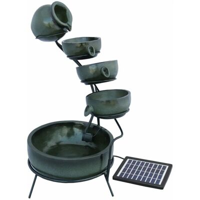 MonsterShop Green 4 Tier Water Fountain - Water Feature MonsterShop Green 4 Tier Water Fountain - Water Feature