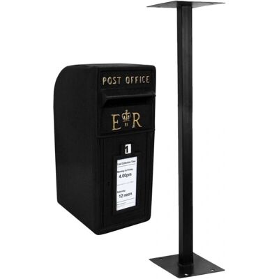 MonsterShop Royal Mail Postkasten mit Ständer - Außen Gusseisen Postfach MonsterShop Royal Mail Postkasten mit Ständer - Außen Gusseisen Postfach