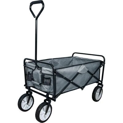 Carro de Jardín Plegable Gris MonsterShop - Tipo de Jardín Carro de Jardín Plegable Gris MonsterShop - Tipo de Jardín