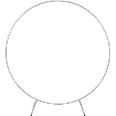 MonsterShop Weißes Hochzeits-Moongate 2m Metallbogen - Blumenballon Dekor MonsterShop Weißes Hochzeits-Moongate 2m Metallbogen - Blumenballon Dekor