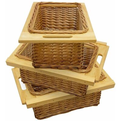 KuKoo 400mm Wicker Kitchen Baskets - Rustic Storage KuKoo 400mm Wicker Kitchen Baskets - Rustic Storage