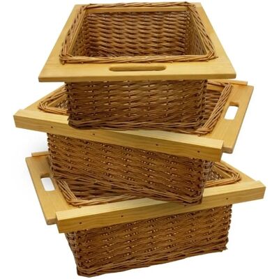 KuKoo Model 500mm Wicker Baskets - Kitchen Storage KuKoo Model 500mm Wicker Baskets - Kitchen Storage