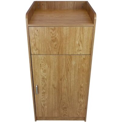 MonsterShop Lekki Dąb Drewno Kosz na Śmieci i Stojak na Tace MonsterShop Lekki Dąb Drewno Kosz na Śmieci i Stojak na Tace