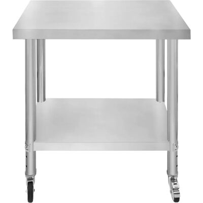Table de travail en acier inoxydable KuKoo - 86cm x 45cm x 76cm - Poste de travail - Publicité Table de travail en acier inoxydable KuKoo - 86cm x 45cm x 76cm - Poste de travail - Publicité